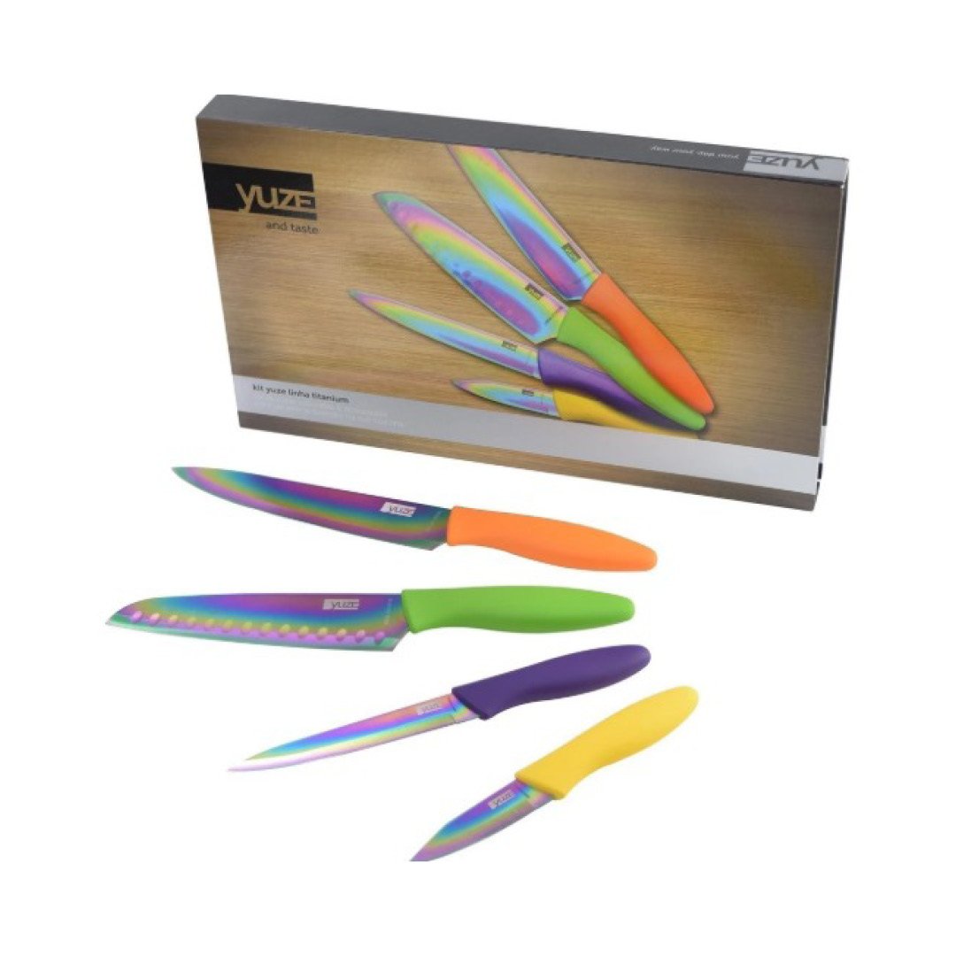 Kit de facas titanium Yuze(4 peças)