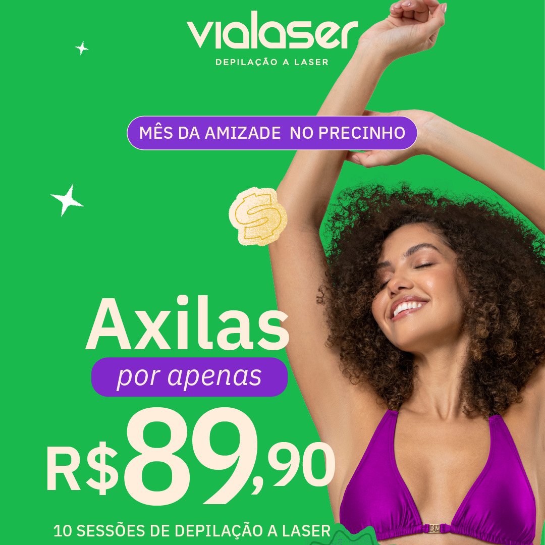 10 sessões de depilação a laser nas axilas ou pescoço (pix)